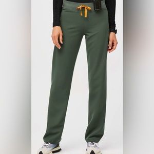 FIGS Livingston™ Technical Collection Basic Scrub Pants in Moss Green